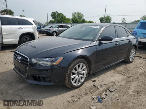 2013 Audi A6 Prestige with VIN WAUHGAFC0DN025962, listed as a Copart auction lot 60725825 with 134,736 mi miles and Clean title. Bid and sale history available at DreamBid. Image 1.