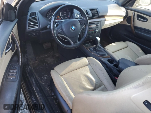 2011 BMW 1 Series 128i with VIN WBAUN1C51BVH82671, listed as a Copart auction lot 43661475 with 115,129 mi miles and Salvage Title. Bid and sale history available at carsss.com. Image 8.