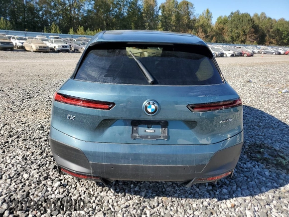 2023 BMW iX xDrive50 with VIN WB523CF0XPCM89410, listed as a Copart auction lot 75018924 with 0 mi miles and Non Repairable. Bid and sale history available at carsss.com. Image 6.
