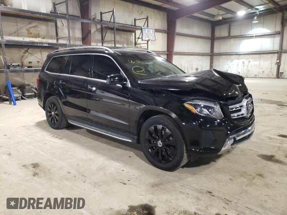 2019 Mercedes-Benz GLS with VIN 4JGDF6EE7KB235649, listed as a Copart auction lot 49802953 with 54,468 mi miles. Bid and sale history available at carsss.com. Image 4.