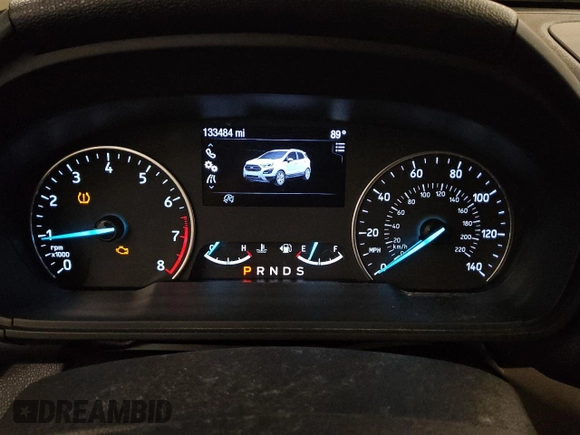 2018 Ford EcoSport SE with VIN MAJ3P1TE3JC159154, listed as a Copart auction lot 54930045 with 133,484 mi miles and Clean title. Bid and sale history available at DreamBid. Image 9.