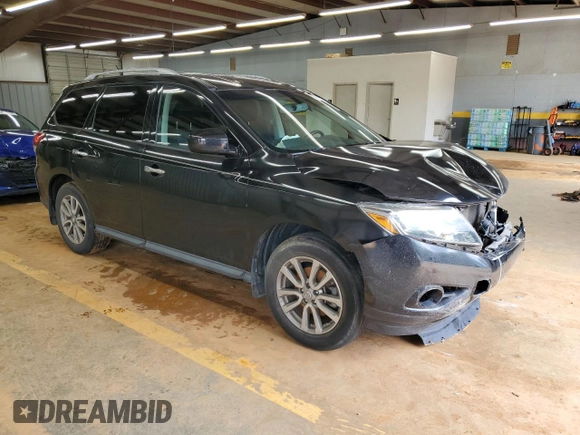 2016 Nissan Pathfinder SV z VIN 5N1AR2MM1GC644808, wystawiony jako Copart lot #56717085 z przebiegiem Nie podano mil oraz Szkoda całkowita • Salvage title. Historia ofert i sprzedaży dostępna na DreamBid. Obrazek 4.