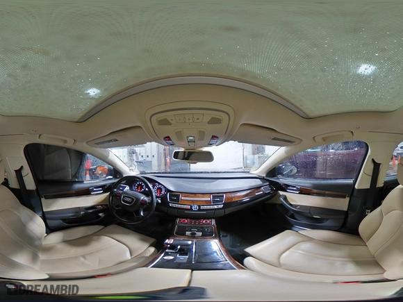 2014 Audi A8 L 4.0T with VIN WAUR2AFD2EN002700, listed as a Copart auction lot 45906485 with 149,935 mi miles and Salvage Title. Bid and sale history available at carsss.com. Image 14.