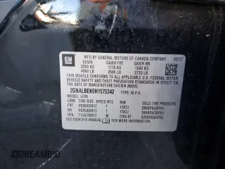 2017 Chevrolet Equinox LS z VIN 2GNALBEK6H1575342, wystawiony jako Copart lot #51793895 z przebiegiem 70 326 mil mil oraz Szkoda całkowita • Salvage title. Historia ofert i sprzedaży dostępna na DreamBid. Obrazek 15.