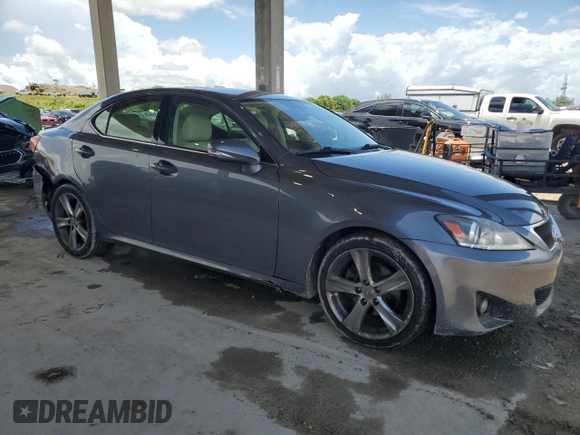 2013 Lexus IS 250 with VIN JTHBF5C26D5189164, listed as a Copart auction lot 61535915 with 103,277 mi miles and Salvage title. Bid and sale history available at DreamBid. Image 4.
