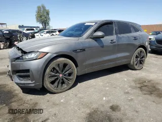 2017 Jaguar F-Pace 35t R-Sport with VIN SADCL2BV2HA058923, listed as a Copart auction lot 52214245 with 115,720 mi miles and Salvage Title. Bid and sale history available at DreamBid. Image 1.