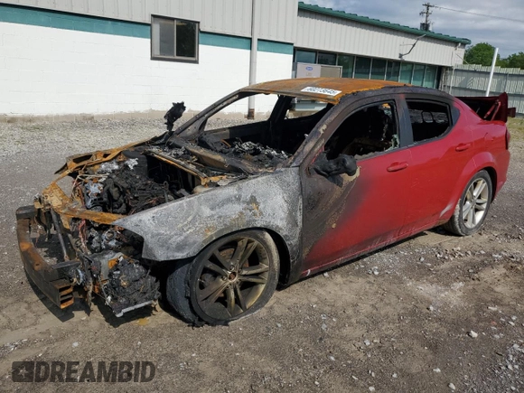 2014 Dodge Avenger SE with VIN 1C3CDZAB9EN174945, listed as a Copart auction lot 60273645 with Not provided miles and Salvage title. Bid and sale history available at DreamBid. Image 1.