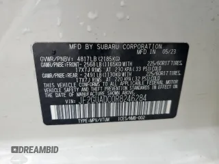 2024 Subaru Crosstrek Premium с VIN JF2GUADC0R8246284, выставлен на аукционе Copart как лот 56206865 с пробегом 13 317 миль миль и Списание • Salvage title. История ставок и продаж доступна на DreamBid. Изображение 13.