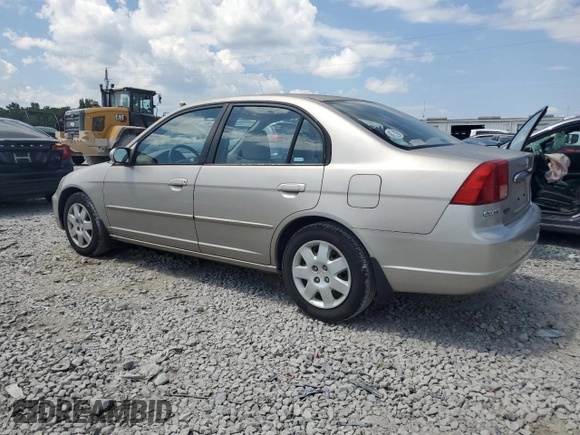 2001 Honda Civic EX with VIN 2HGES26741H562627, listed as a Copart auction lot 66647894 with 179,262 mi miles and Clean Title. Bid and sale history available at DreamBid. Image 2.