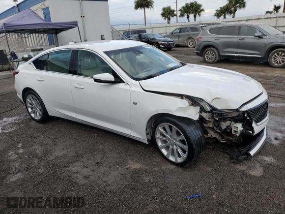 2020 Cadillac CT5 Luxury with VIN 1G6DM5RK9L0126887, listed as a Copart auction lot 48424215 with Not provided miles and Non repairable. Bid and sale history available at DreamBid. Image 4.