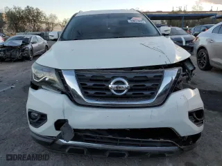 2017 Nissan Pathfinder SV with VIN 5N1DR2MNXHC686613, listed as a Copart auction lot 43831825 with 123,711 mi miles and Salvage Title. Bid and sale history available at carsss.com. Image 5.