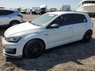 2017 Volkswagen Golf GTI S z VIN 3VW4T7AUXHM012908, wystawiony jako Copart lot #49794095 z przebiegiem 99 273 mil mil oraz Szkoda całkowita • Salvage title. Historia ofert i sprzedaży dostępna na DreamBid. Obrazek 1.