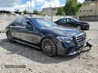 2022 Mercedes-Benz S-Class S 500 with VIN W1K6G6DB0NA148063, listed as a Copart auction lot 46621945 with 54,224 mi miles and Salvage Title. Bid and sale history available at carsss.com. Image 4.