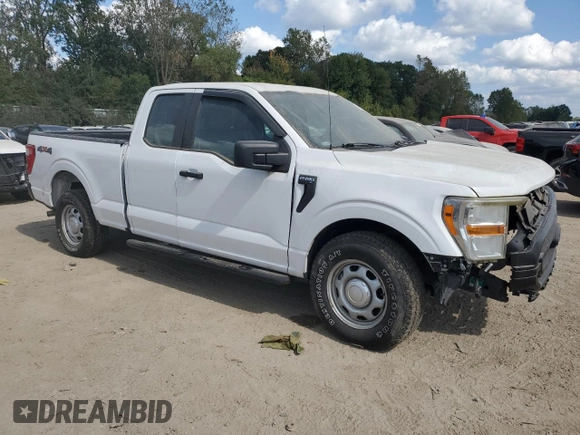 2021 Ford F-150 XL with VIN 1FTEX1EB1MKD60924, listed as a Copart auction lot 71455334 with 13,016 mi miles and Clean title. Bid and sale history available at DreamBid. Image 4.