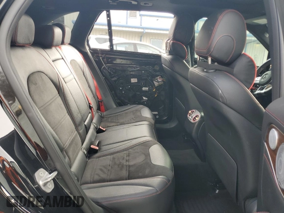 2020 Mercedes-Benz GLC with VIN W1N0G6EB8LF823021, listed as a Copart auction lot 43723525 with 56,069 mi miles and Salvage Title. Bid and sale history available at carsss.com. Image 11.