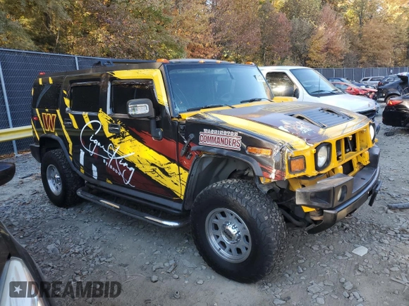 2006 Hummer H2 with VIN 5GRGN23U46H117048, listed as a Copart auction lot 78012724 with 121,773 mi miles and Salvage Title. Bid and sale history available at carsss.com. Image 4.