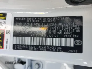 2023 Toyota Camry SE z VIN 4T1G11AK5PU822423, wystawiony jako Copart lot #57509345 z przebiegiem 43 592 mil mil oraz Szkoda całkowita • Salvage title. Historia ofert i sprzedaży dostępna na DreamBid. Obrazek 13.