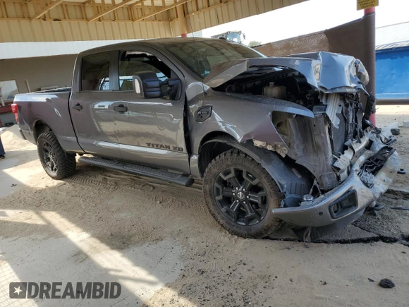 2018 Nissan Titan XD SV with VIN 1N6BA1F45JN549300, listed as a Copart auction lot 75013764 with 109,537 mi miles and Salvage Title. Bid and sale history available at carsss.com. Image 4.