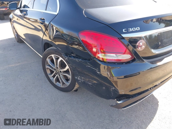 2018 Mercedes-Benz C 300 with VIN WDDWF4KB3JR349672, listed as a IAAI auction lot 42001121 with 76,496 mi miles and . Bid and sale history available at DreamBid. Image 6.