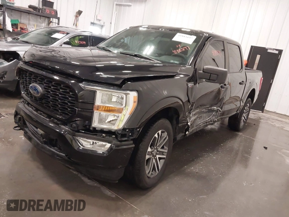 2021 Ford F-150 XL with VIN 1FTFW1E51MFD11166, listed as a IAAI auction lot 41883197 with 33,303 mi miles. Bid and sale history available at carsss.com. Image 23.