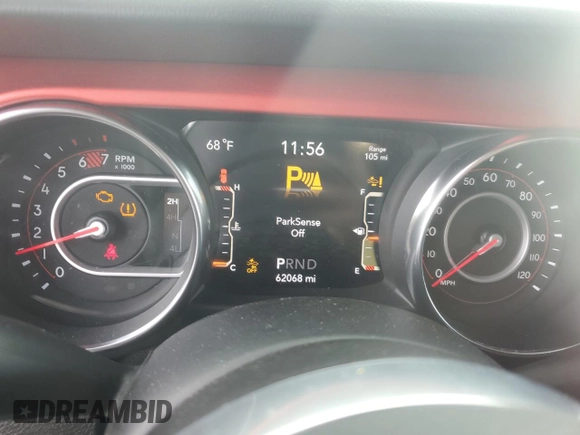 2019 Jeep Wrangler Unlimited Rubicon с VIN 1C4HJXFN5KW514387, выставлен на аукционе Copart как лот 55277045 с пробегом 62 068 миль миль и Списание • Salvage title. История ставок и продаж доступна на DreamBid. Изображение 9.