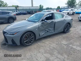 2024 Lexus IS 350 F Sport with VIN JTHGZ1E28R5033508, listed as a IAAI auction lot 42606657 with 15,382 mi miles and . Bid and sale history available at DreamBid. Image 16.