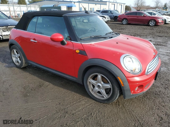 2009 MINI Cooper Convertible with VIN WMWMR33589TJ94303, listed as a Copart auction lot 43358885 with 44,688 mi miles and Clean Title. Bid and sale history available at carsss.com. Image 4.