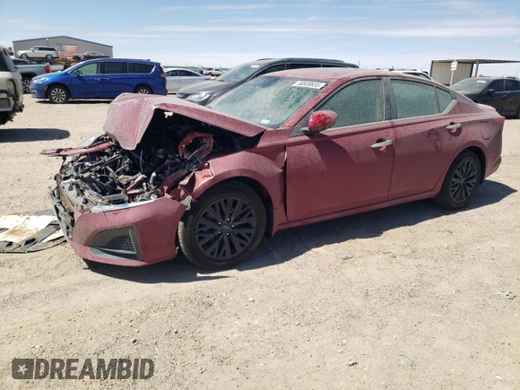 2025 Nissan Altima SV with VIN 1N4BL4DV1SN307721, listed as a Copart auction lot 50830655 with 3,401 mi miles and Salvage Title. Bid and sale history available at carsss.com. Image 1.