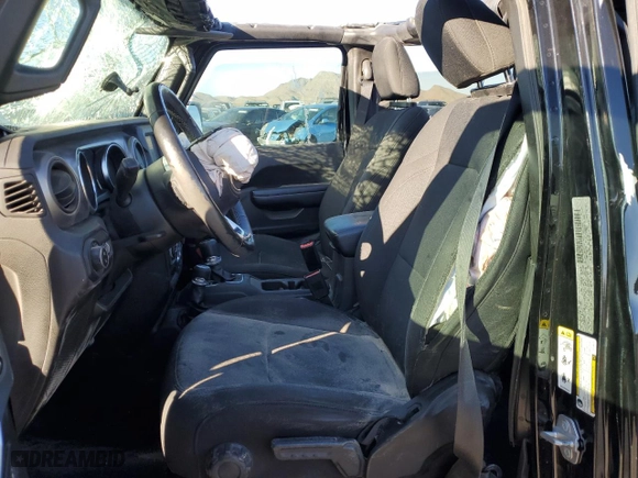 2020 Jeep Gladiator Sport S with VIN 1C6JJTAG2LL108113, listed as a Copart auction lot 81369714 with 60,639 mi miles and Salvage Title. Bid and sale history available at carsss.com. Image 7.