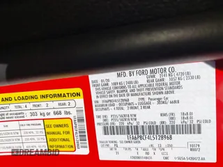 2020 Ford Mustang GT с VIN 1FA6P8CF4L5128968, выставлен на аукционе IAAI как лот 42330888 с пробегом 76 622 миль миль и . История ставок и продаж доступна на DreamBid. Изображение 9.