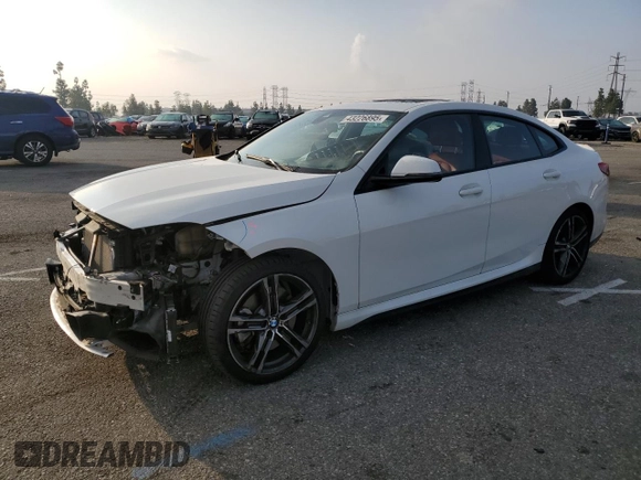 2021 BMW 2 Series 228i xDrive with VIN WBA73AK00M7G75305, listed as a Copart auction lot 43226895 with 38,598 mi miles and Salvage Title. Bid and sale history available at DreamBid. Image 1.