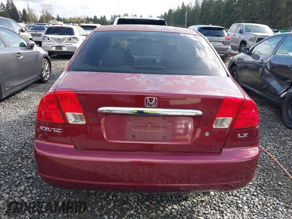2003 Honda Civic LX with VIN 2HGES16553H558405, listed as a IAAI auction lot 41946031 with 127,145 mi miles. Bid and sale history available at carsss.com. Image 16.