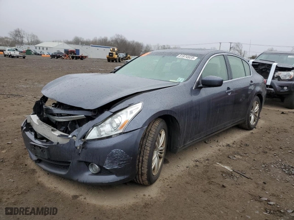 2012 Infiniti G37 Sedan x with VIN JN1CV6AR7CM977909, listed as a Copart auction lot 81974923 with 0 mi miles and Salvage Title. Bid and sale history available at carsss.com. Image 1.