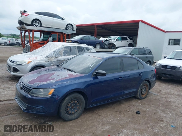 2014 Volkswagen Jetta S with VIN 3VW2K7AJ2EM438149, listed as a IAAI auction lot 42594264 with 54,675 mi miles and . Bid and sale history available at DreamBid. Image 12.