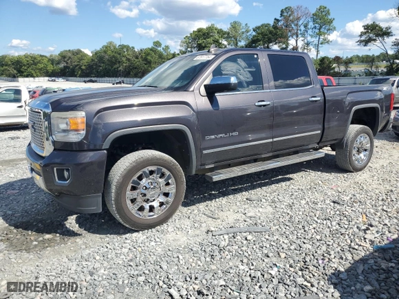 2015 GMC Sierra 2500HD Denali with VIN 1GT120EG3FF612025, listed as a Copart auction lot 67917764 with 162,780 mi miles and Salvage Title. Bid and sale history available at carsss.com. Image 1.