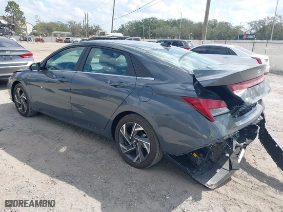2024 Hyundai Elantra Hybrid Limited with VIN KMHLN4DJ4RU107532, listed as a IAAI auction lot 41570316 with NaN miles. Bid and sale history available at carsss.com. Image 3.