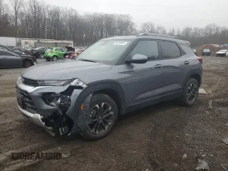 2022 Chevrolet TrailBlazer LT with VIN KL79MRSL3NB047717, listed as a Copart auction lot 85219914 with 22,242 mi miles and Salvage Title. Bid and sale history available at carsss.com. Image 1.