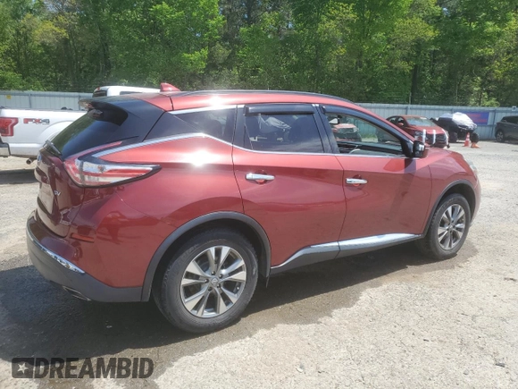 2018 Nissan Murano SV with VIN 5N1AZ2MG6JN155181, listed as a Copart auction lot 52548185 with 95,879 mi miles and Non Repairable. Bid and sale history available at DreamBid. Image 3.