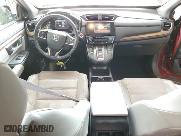 2020 Honda CR-V EX-L with VIN 7FART6H88LE015691, listed as a Copart auction lot 53718345 with 37,991 mi miles and Salvage title. Bid and sale history available at DreamBid. Image 8.