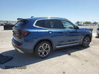 2022 BMW X3 sDrive30i with VIN WBX47DP0XNN158398, listed as a Copart auction lot 49819095 with 53,816 mi miles and Non Repairable. Bid and sale history available at DreamBid. Image 3.
