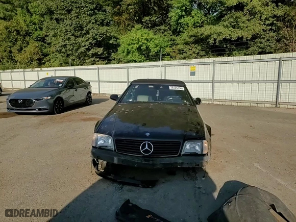 2001 Mercedes-Benz SL-Class with VIN WDBFA68FX1F196609, listed as a Copart auction lot 76124154 with 49,809 mi miles and Salvage Title. Bid and sale history available at carsss.com. Image 10.