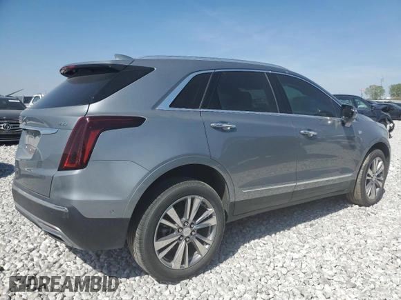2024 Cadillac XT5 AWD Premium Luxury with VIN 1GYKNDRS6RZ733825, listed as a Copart auction lot 50414195 with 14,816 mi miles and Salvage title. Bid and sale history available at DreamBid. Image 3.