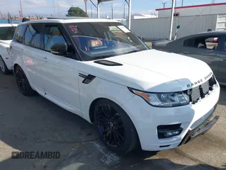 2016 Land Rover Range Rover Sport Dynamic with VIN SALWR2EF5GA598348, listed as a IAAI auction lot 41492854 with 93,694 mi miles and . Bid and sale history available at DreamBid. Image 1.
