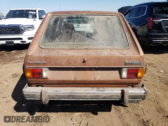 1980 Volkswagen Rabbit z VIN 17A0947753, wystawiony jako Copart lot #51306594 z przebiegiem 108 669 mil mil oraz Czysty tytuł • Clean title. Historia ofert i sprzedaży dostępna na DreamBid. Obrazek 6.