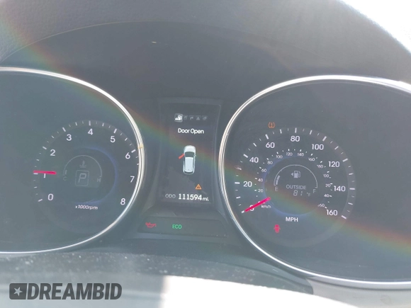 2014 Hyundai Santa Fe with VIN 5XYZUDLB0EG187984, listed as a IAAI auction lot 42607599 with 111,594 mi miles and . Bid and sale history available at DreamBid. Image 7.