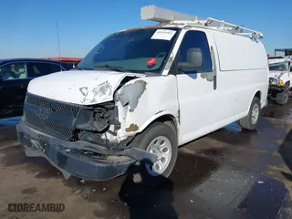 2011 Chevrolet Express Cargo Van with VIN 1GCSGAFXXB1118553, listed as a IAAI auction lot 41321503 with 296,848 mi miles. Bid and sale history available at carsss.com. Image 18.