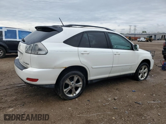2006 Lexus RX 400h with VIN JTJHW31U760017663, listed as a Copart auction lot 58239885 with 195,120 mi miles and Salvage title. Bid and sale history available at DreamBid. Image 3.