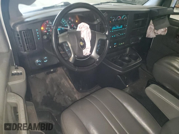 2017 Chevrolet Express Cargo Van with VIN 1GCZGHFG0H1308006, listed as a Copart auction lot 85428554 with 57,288 mi miles and Salvage Title. Bid and sale history available at carsss.com. Image 8.