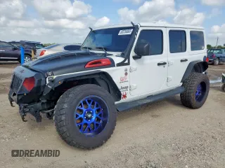 2019 Jeep Wrangler Unlimited Sahara с VIN 1C4HJXEG3KW635681, выставлен на аукционе Copart как лот 60734065 с пробегом 75 020 миль миль и Списание • Salvage title. История ставок и продаж доступна на DreamBid. Изображение 1.