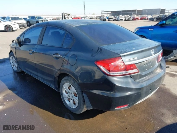 2014 Honda Civic Sedan LX with VIN 2HGFB2F5XEH548773, listed as a IAAI auction lot 40946693 with 115,114 mi miles. Bid and sale history available at carsss.com. Image 3.